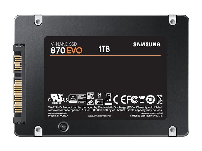 Kietasis vidinis diskas Samsung SSD 870 EVO SATA III 2.5 col., 1 TB, MZ-77E1T0B/EU