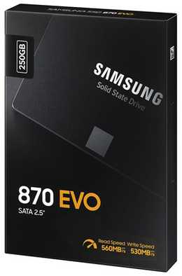 Kietasis vidinis diskas SSD SAMSUNG 870 EVO 250GB/SATA/ML/2,5/MZ-77E250B/EU