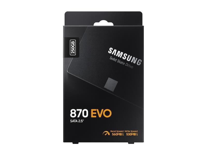 Kietasis vidinis diskas SSD SAMSUNG 870 EVO 250GB/SATA/ML/2,5/MZ-77E250B/EU