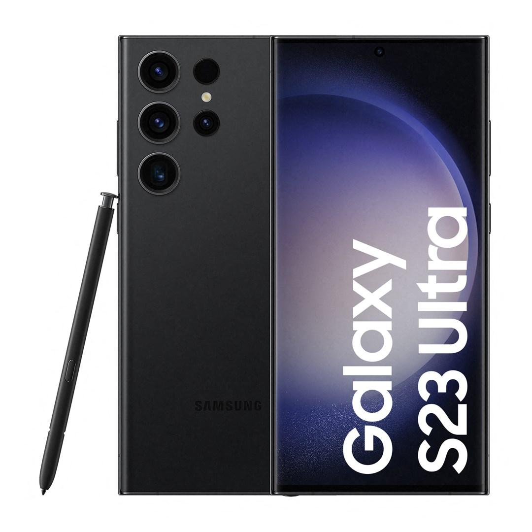 Samsung | Galaxy | S23 Ultra S918 | Juodas | 6,8 colių | Dinaminis AMOLED | Qualcomm SM8550-AC | Snapdragon 8 Gen 2 (4 nm) | Vidinė RAM 8 GB | 256 GB | Dvi SIM kortelės | Nano SIM | 4G | 5G | Pagrindinė kamera 200+10+10+12 MP | Antrinė kamera 12 MP |. 13 |