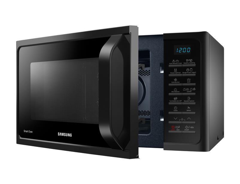 Samsung Mikrobangų krosnelė MC28H5015AK 28 L, Grilis, Konvekcija, Elektroninė, 1400 W, Juodas, Laisvai stovi, Atitirpinimo funkcija