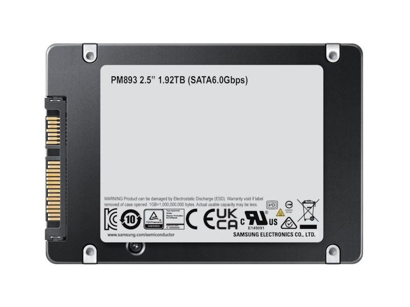 SSD Samsung PM893 480 GB SATA 2,5" MZ7L3480HCHQ-00A07 (DWPD 1)