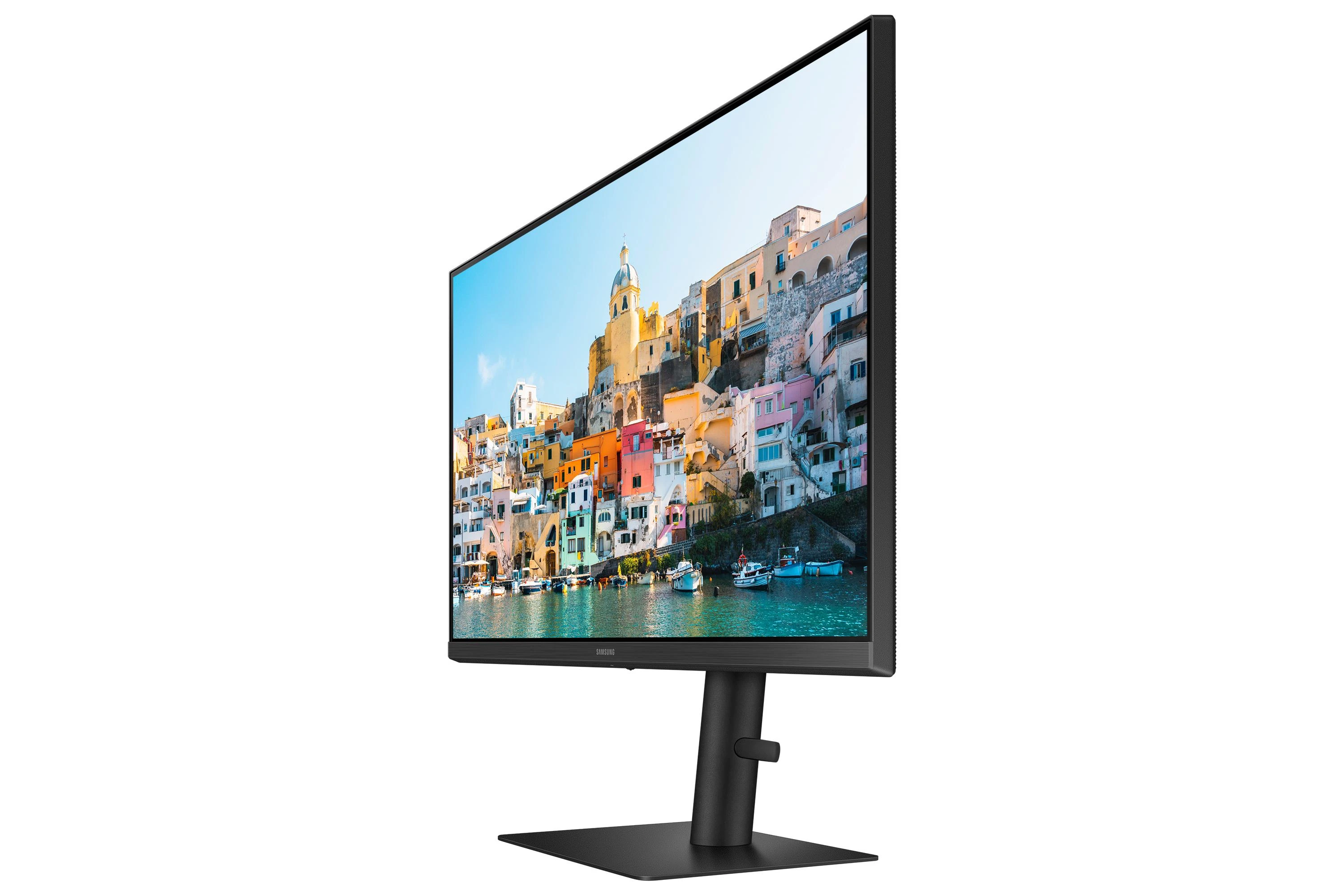 Monitorius SAMSUNG LS24A400UJUXEN 24 colių 1920x1080 IPS 16:9 5ms be belaidžio HAS / pasukamas / pasukamas / pakreiptas HDMI / DP / USB-C DOKAS 65 W USB3 šakotuvas VESA 100