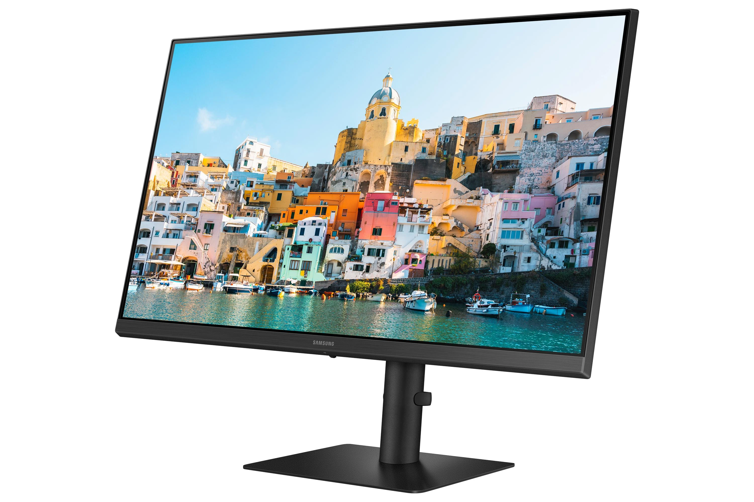 Monitorius SAMSUNG LS24A400UJUXEN 24 colių 1920x1080 IPS 16:9 5ms be belaidžio HAS / pasukamas / pasukamas / pakreiptas HDMI / DP / USB-C DOKAS 65 W USB3 šakotuvas VESA 100