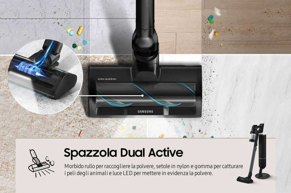 Dulkių Siurblys - Samsung VS28C9784QK Be Maišelio, Juodas