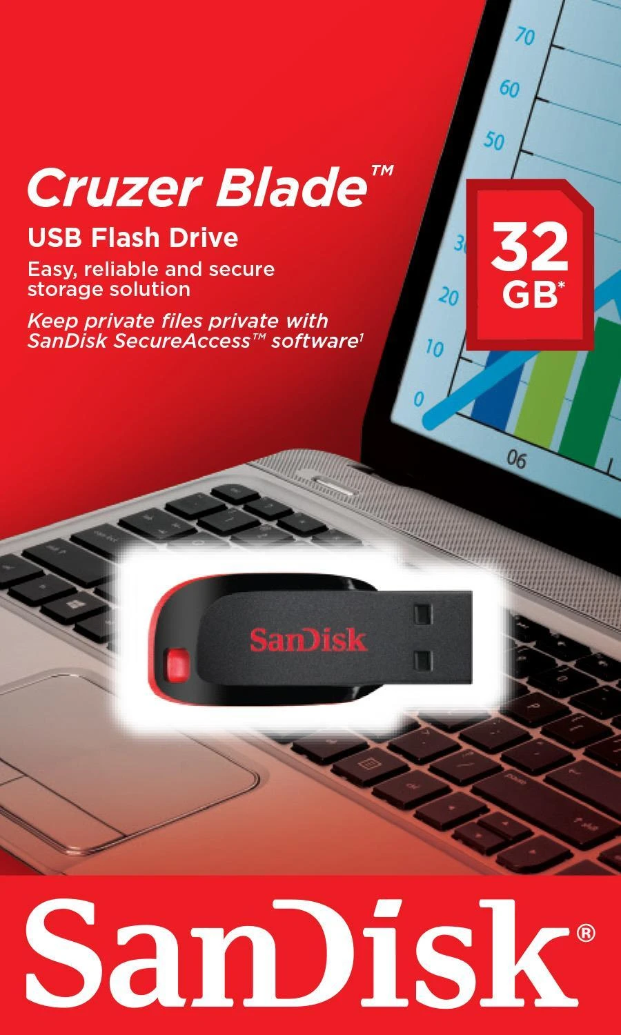 USB laikmena Sandisk Cruzer Blade 32GB