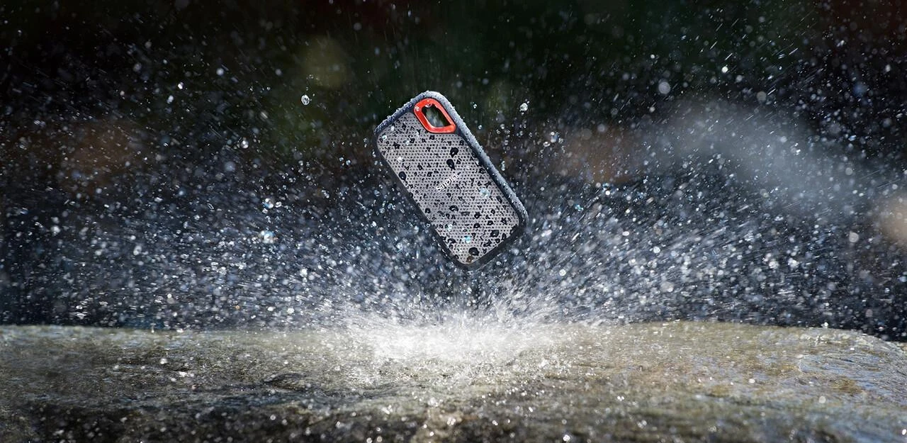 Išorinis kietasis diskas SanDisk Extreme Portable SSD 1TB, SDSSDE61-1T00-G25, Juodas