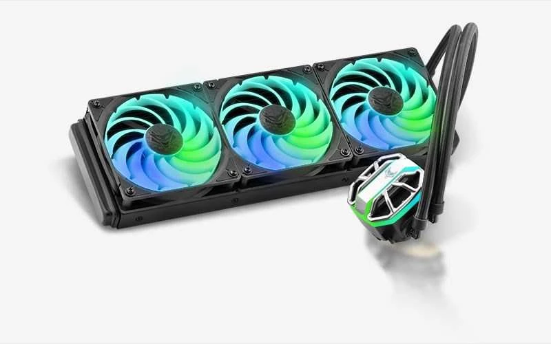 Sapphire Nitro+ S360-A All-in-One Liquid Cooler, ARGB, juodos spalvos – 360 mm