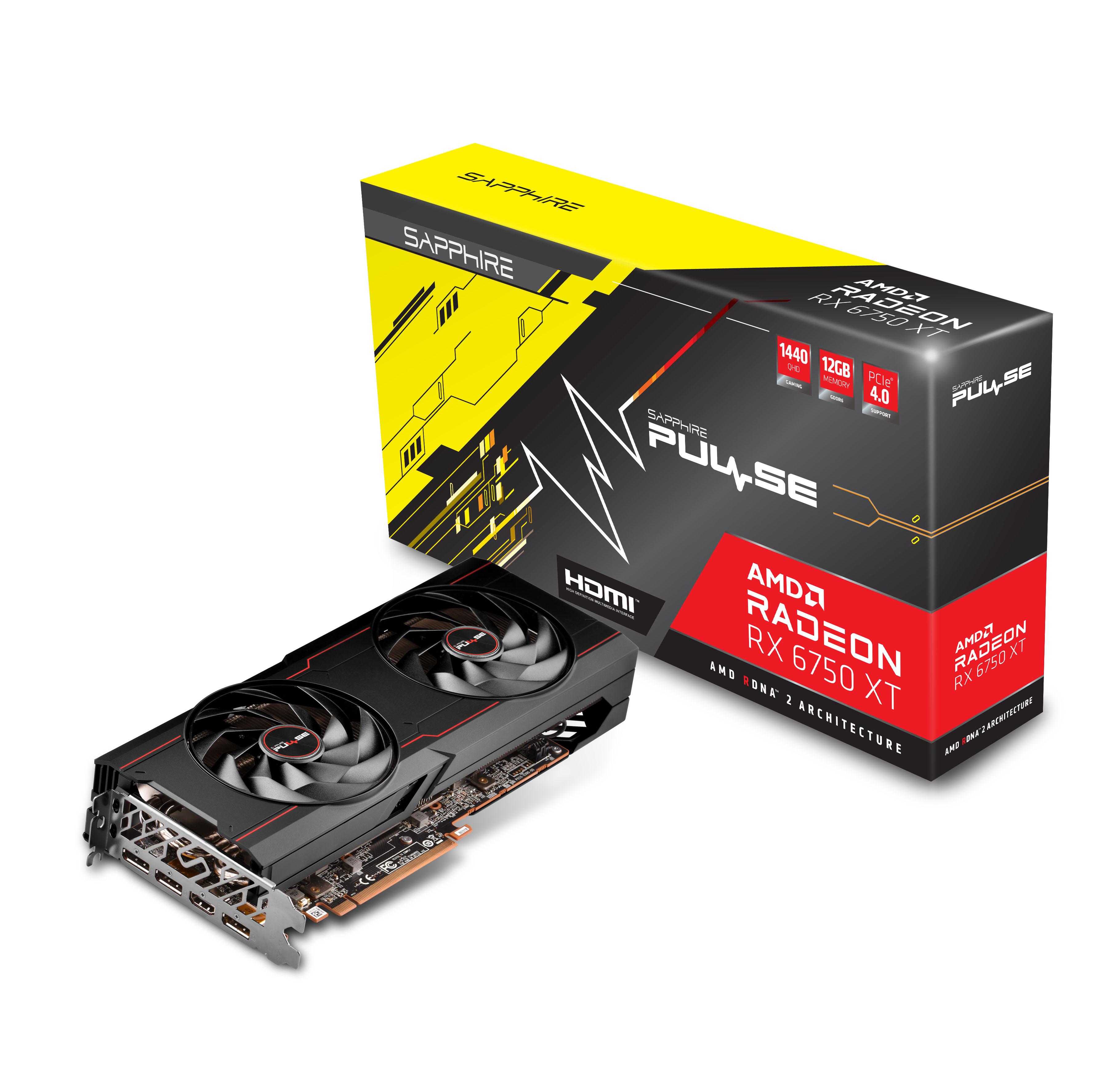 Vaizdo plokštė Sapphire Pulse Radeon RX 6750 XT 12 GB GDDR6 (11318