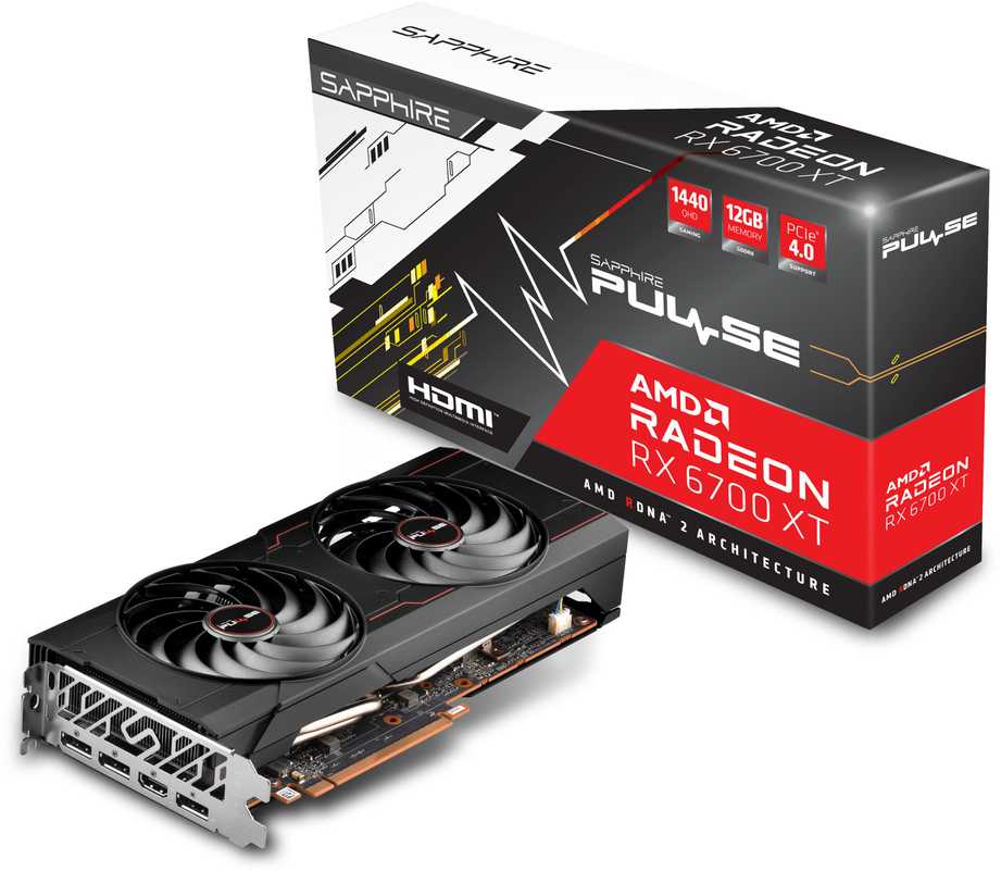Vaizdo plokštė SAPPHIRE PULSE AMD RADEON RX 6700 XT GAMING OC 12GB GDDR6 1xHDMI 3xDP