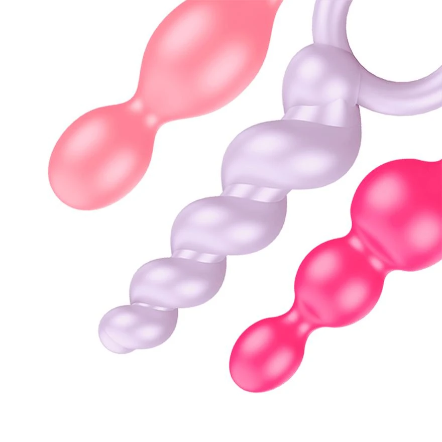 Satisfyer Booty Call analinių kaiščių rinkinio detalės