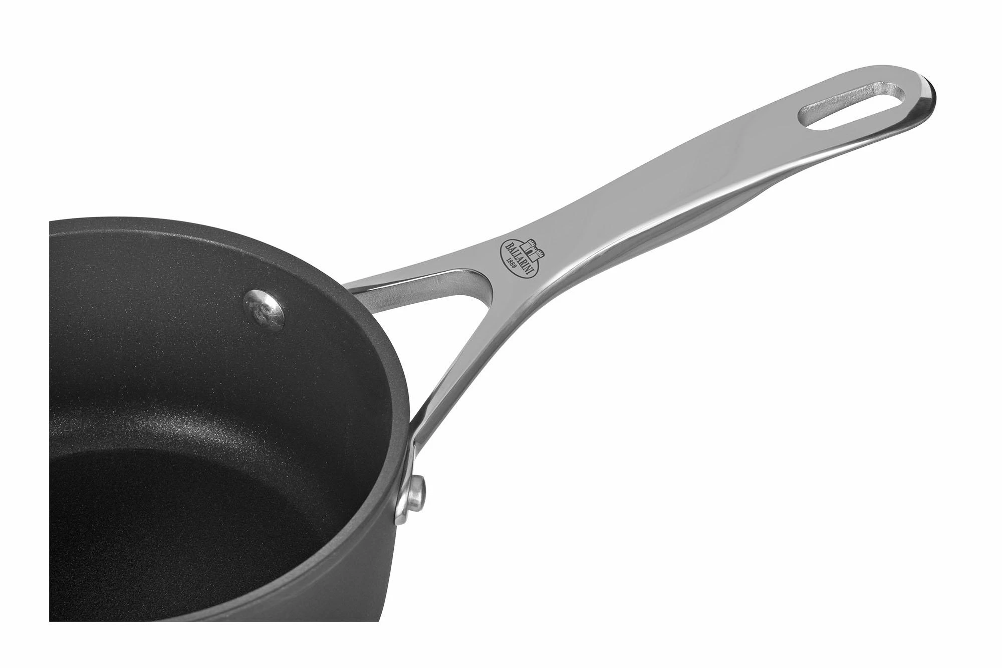Puodas - BALLARINI Alba Titanium 1,4 L Apvalus Juodas