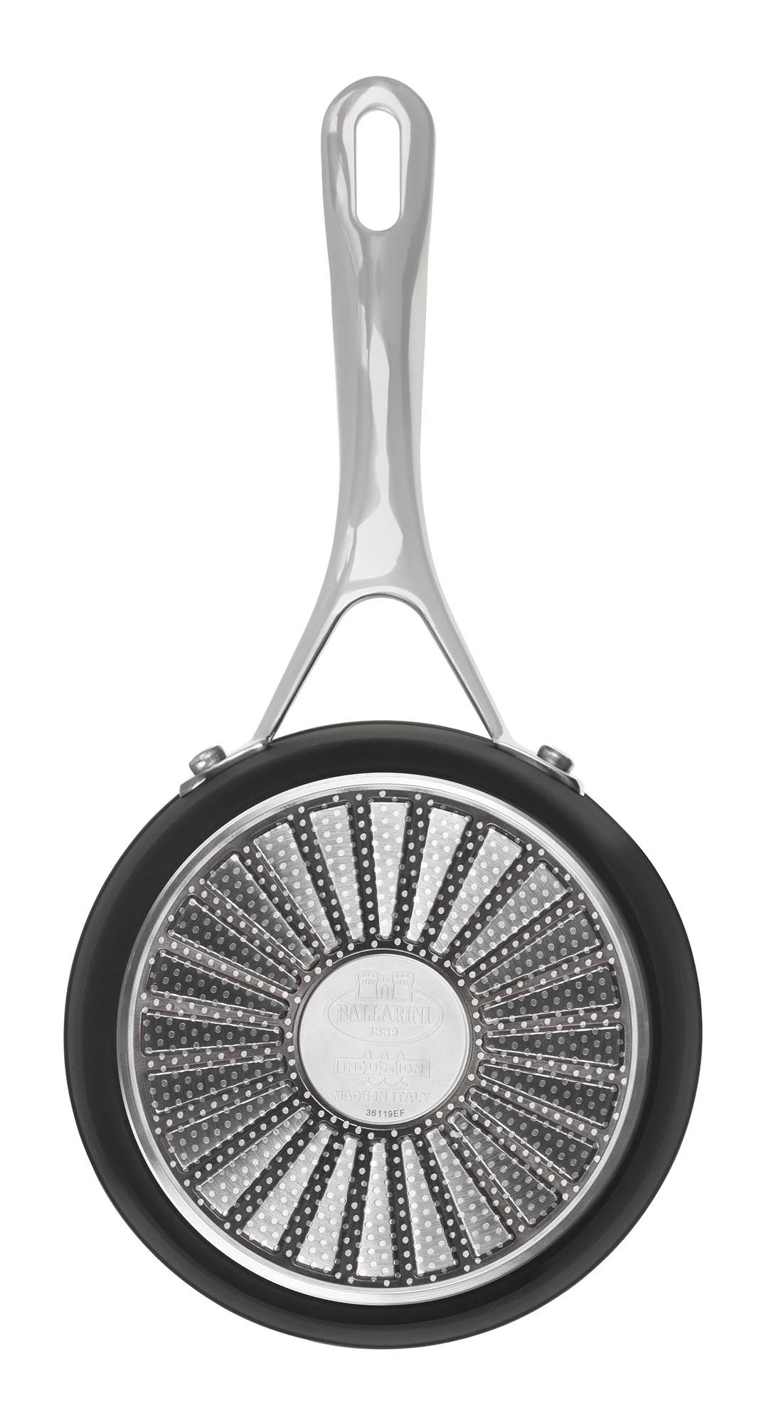 Puodas - BALLARINI Alba Titanium 1,4 L Apvalus Juodas