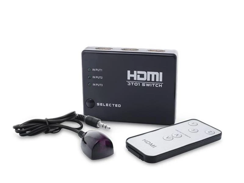 Savio SAVIO CL-28 Switch HDMI 3 porty + pilotas