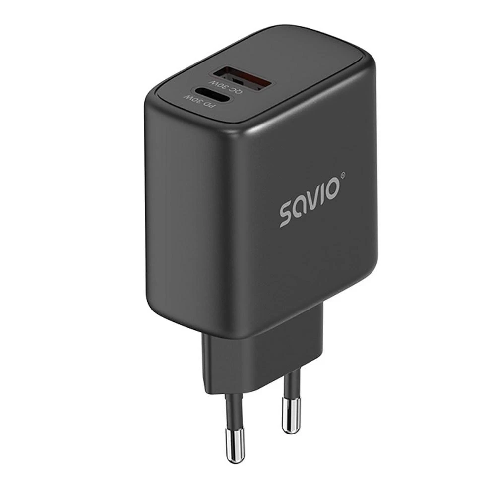 Įkroviklis - Savio La-06/b 30w PDU 3.0 Pilkas