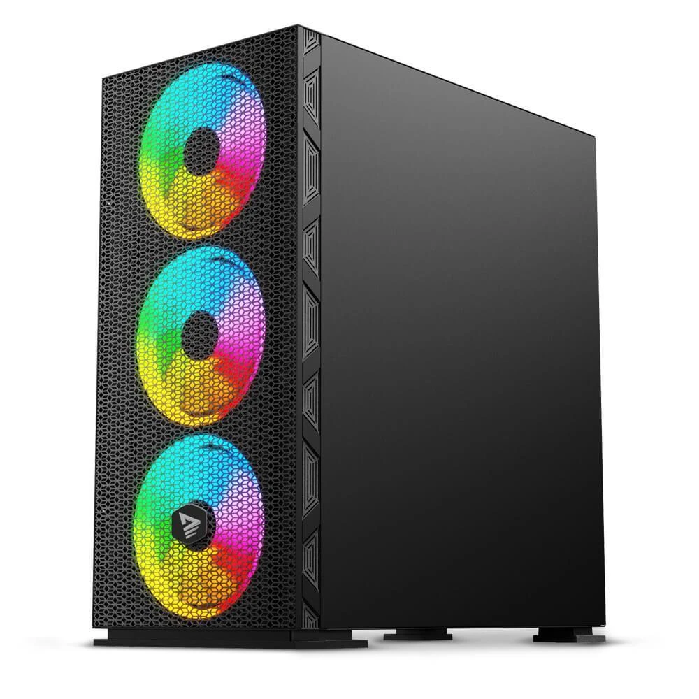Kompiuterio korpusas Savio Raptor X1, Tempered Glass, ARGB, Black