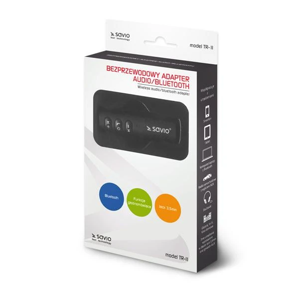 SAVIO BT 3,5 mm Bluetooth adapteris