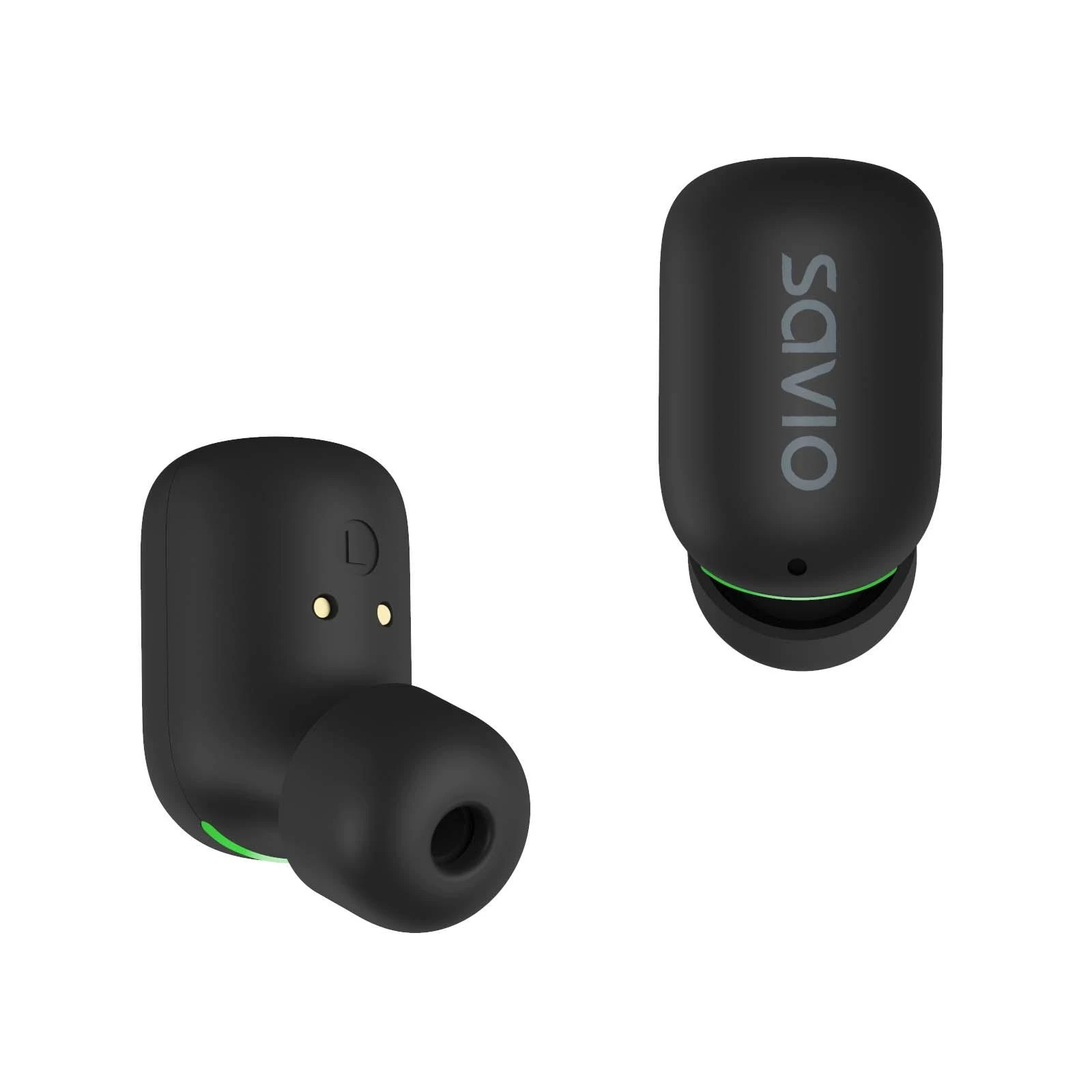 Belaidės Ausinės - Savio TWS-09 IPX5, Juodos