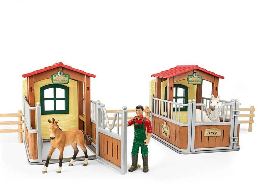 Schleich 72116 Rinkinys Farm World Market Apsilankymas