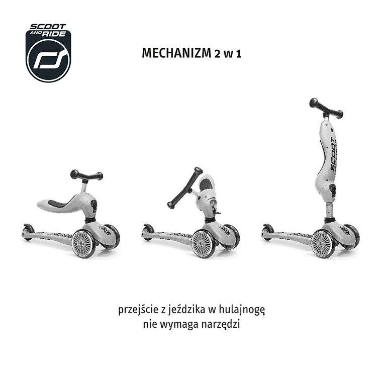 Paspirtukas - balansinis dviratukas  Scoot & Ride Highwaykick 1 2in1 Rose 96270