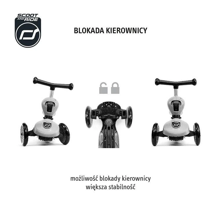 Paspirtukas - balansinis dviratukas  Scoot & Ride Highwaykick 1 2in1 Rose 96270