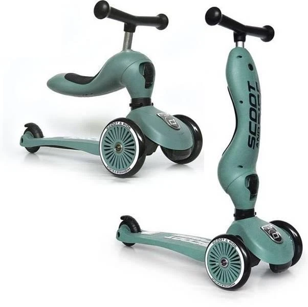 Paspirtukas - balansinis dviratukas Scoot & Ride Highwaykick 1 2in1 Forest 96269