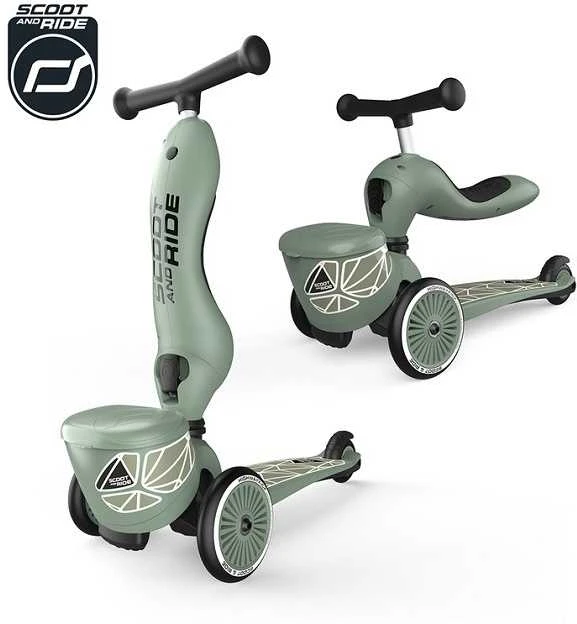 Scoot and Ride Scoot & Ride Highwaykick1 - paspirtukas, jeździk 2w1 | Žaliosios gyvenimo būdo linijos