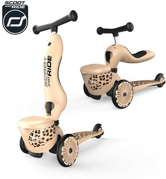 Scoot and Ride Scoot & Ride Highwaykick 1 Lifestyle 2w1 Leopard 96607