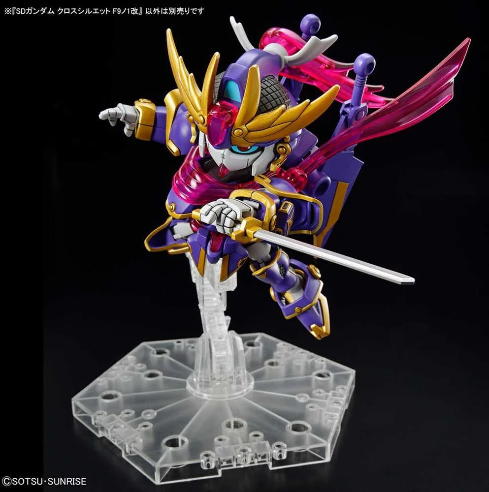 Bandai SD Gundam Cross Silhouette F-Kunoichi Kai surenkamas Gunpla modelis
