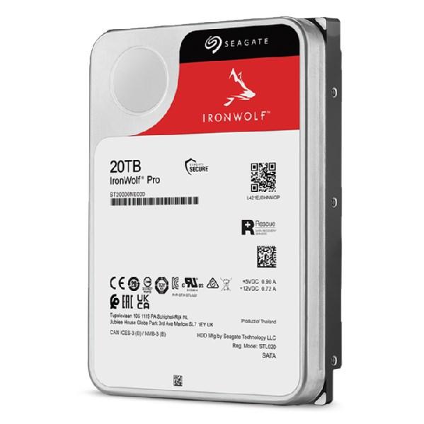 Seagate IronWolf Pro ST20000NT001 vidinis kietasis diskas 20 TB 7200 RPM 256 MB 3,5"