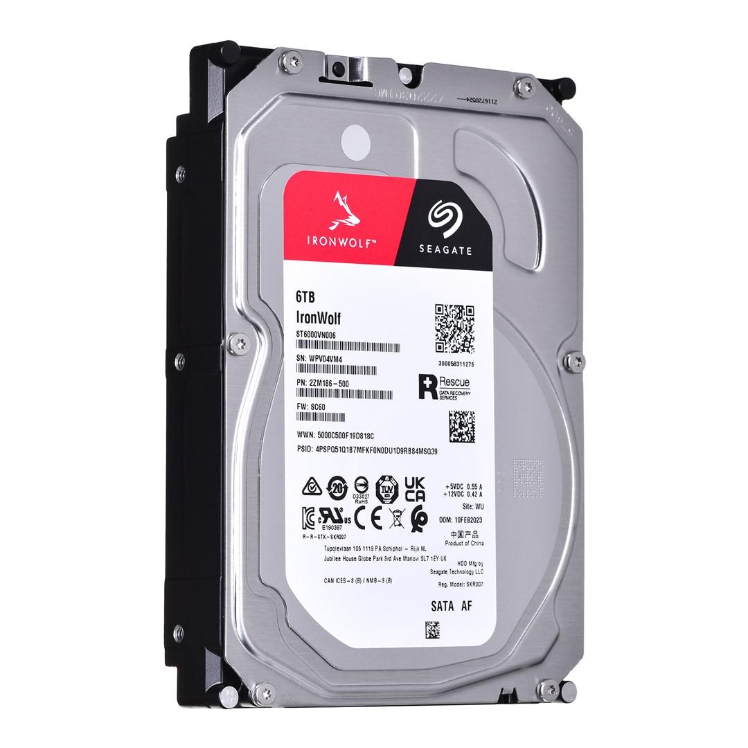 Seagate IronWolf vidinis standusis diskas 6 TB 256 MB 3,5" Serial ATA III (ST6000VN006)