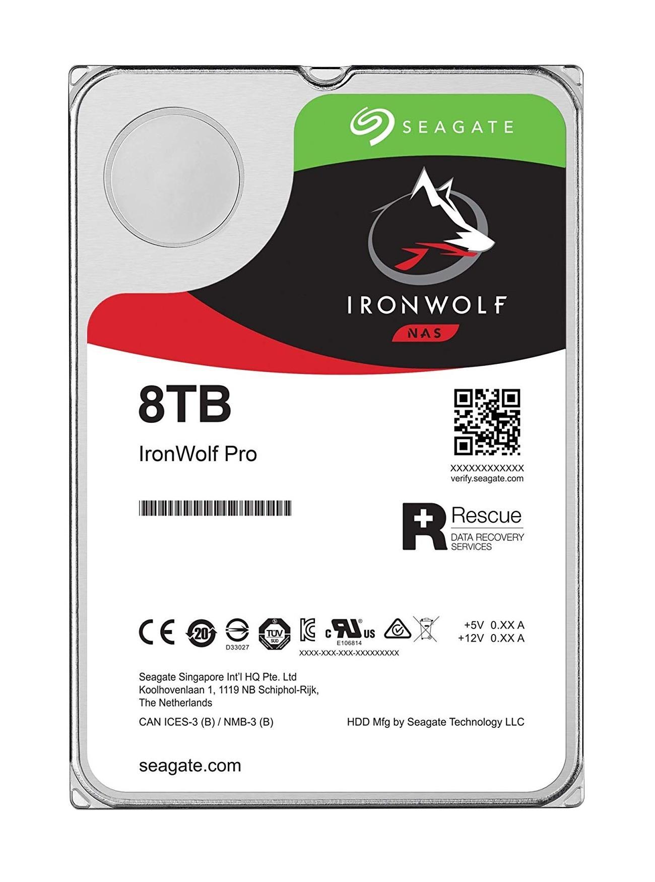 Seagate IronWolf vidinis kietasis diskas 8 TB 256 MB 3.5" Serial ATA III (ST8000VN004)
