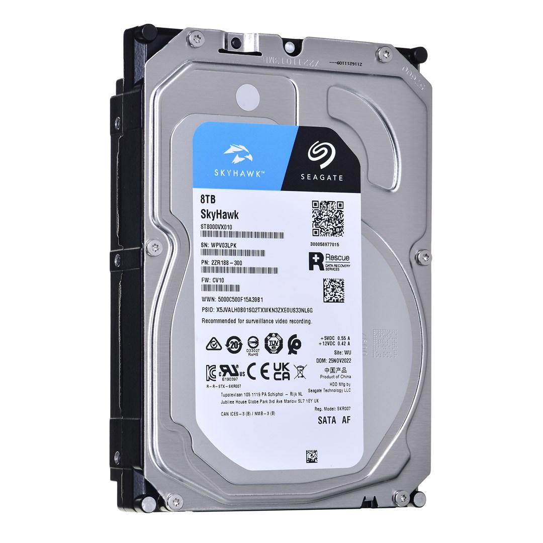 Seagate SkyHawk vidinis kietasis diskas 8 TB 256 MB 3.5" Serial ATA III (ST8000VX010)