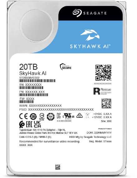 Seagate SkyHawk AI 3,5" 24 TB Serial ATA III