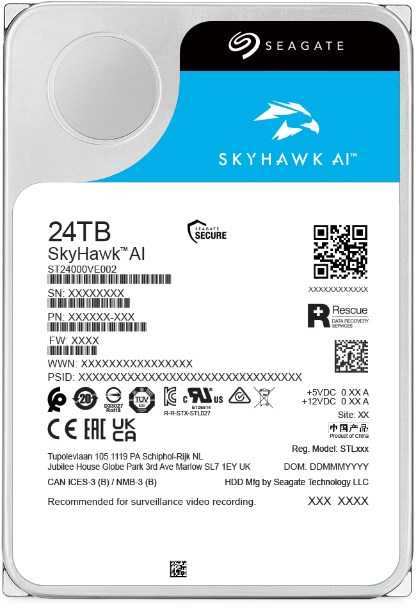 Seagate SkyHawk AI 3,5" 24 TB Serial ATA III