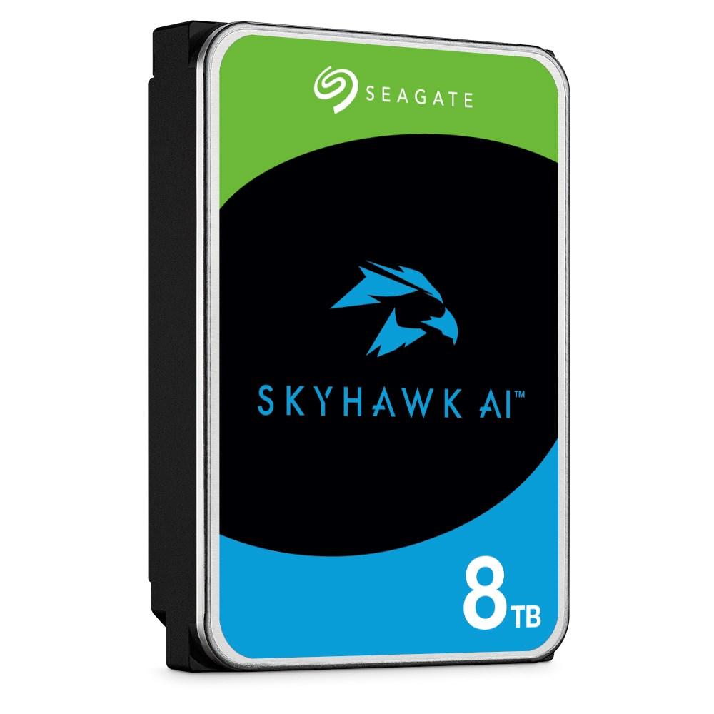 Seagate „SkyHawk AI“ vidinis kietasis diskas, 8 TB, 7200 RPM, 256 MB, 3,5 colio, serijinis ATA III (ST8000VE001)