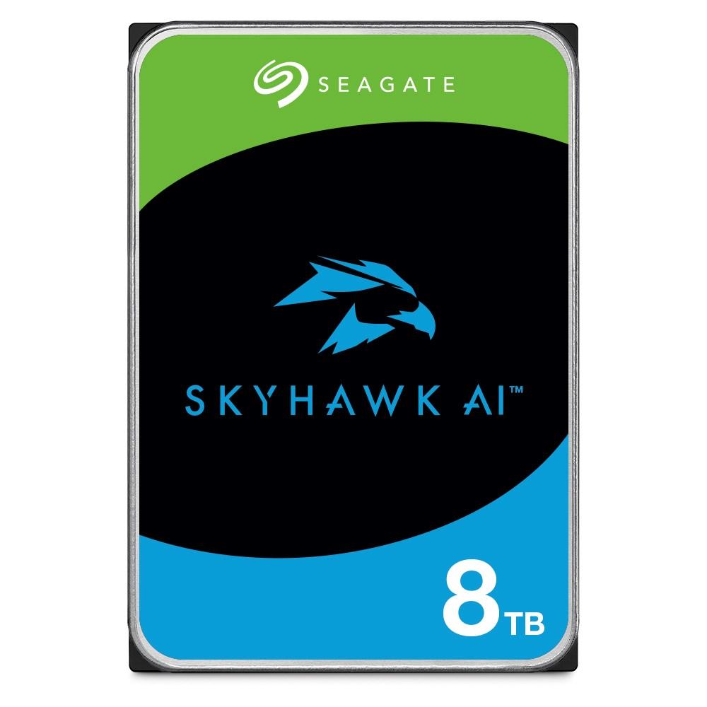 Seagate „SkyHawk AI“ vidinis kietasis diskas, 8 TB, 7200 RPM, 256 MB, 3,5 colio, serijinis ATA III (ST8000VE001)