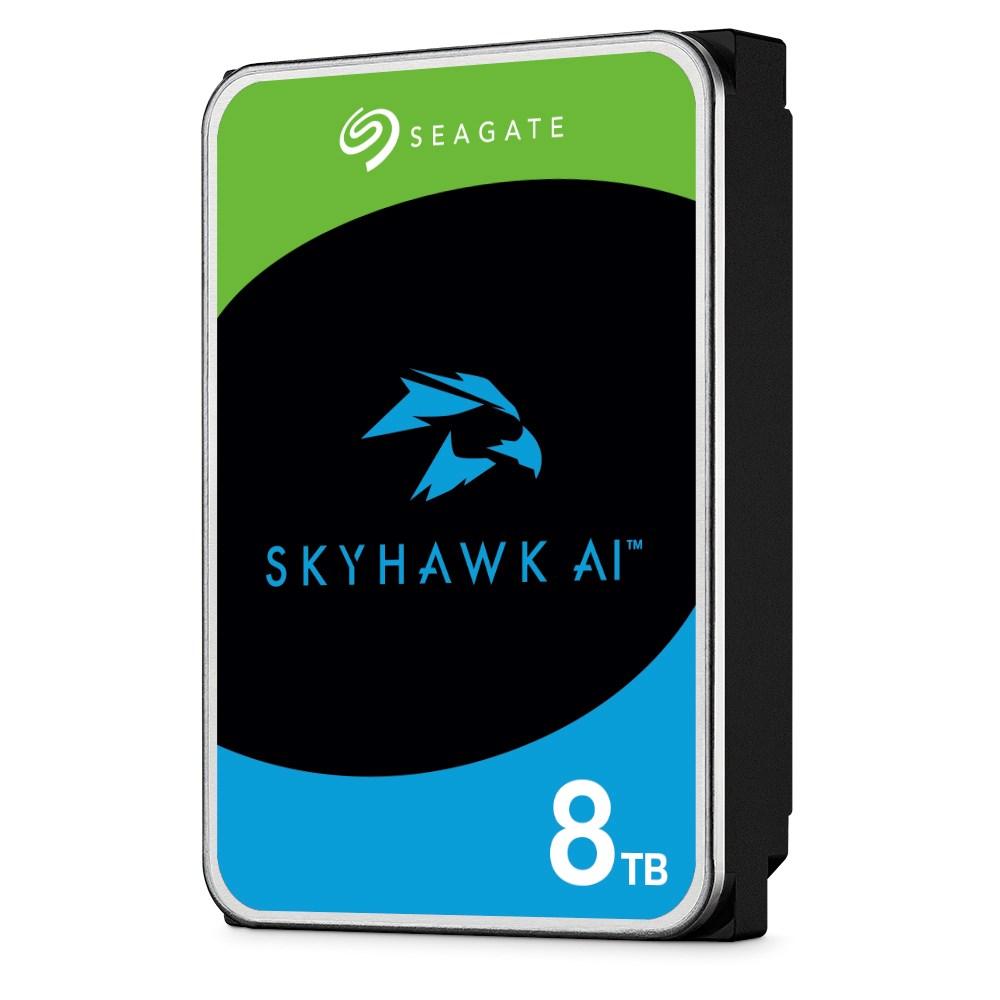 Seagate „SkyHawk AI“ vidinis kietasis diskas, 8 TB, 7200 RPM, 256 MB, 3,5 colio, serijinis ATA III (ST8000VE001)