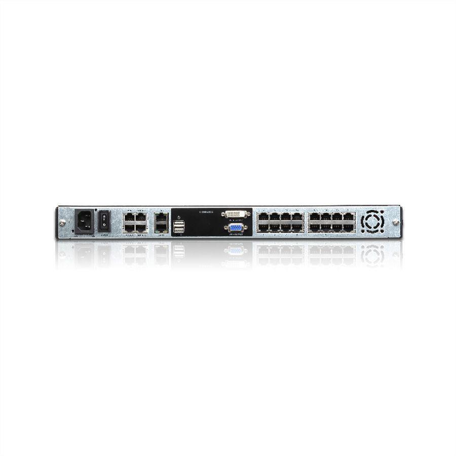Aten | 16 prievadų Cat 5 dviejų bėgelių 19" LCD KVM per IP komutatorius su virtualia medija | KL1116VNA-AG | 1 x USB A tipo lizdas