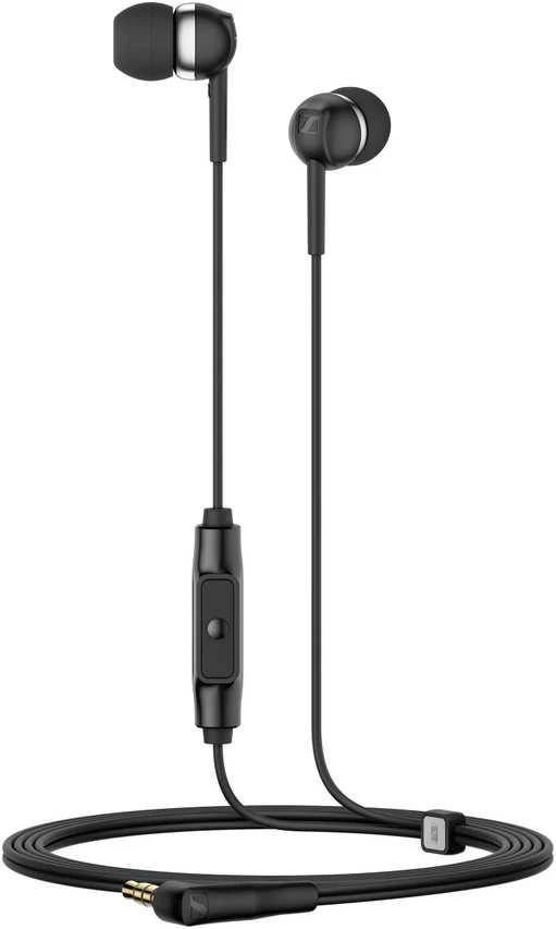 Sennheiser Ausinės CX 80S su laidu, į ausis įkišamos, Mikrofonas, Juodas