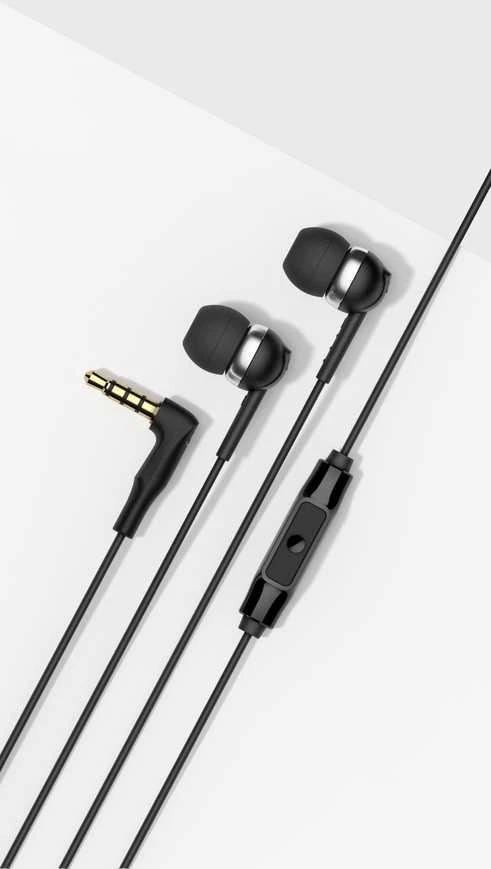 Sennheiser Ausinės CX 80S su laidu, į ausis įkišamos, Mikrofonas, Juodas