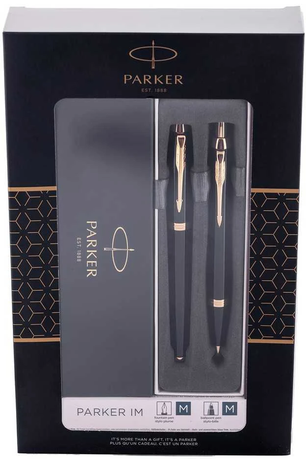 Parker Rinkinys: Plunksnakotis + Tušinukas IM Juodas GT - 2093216