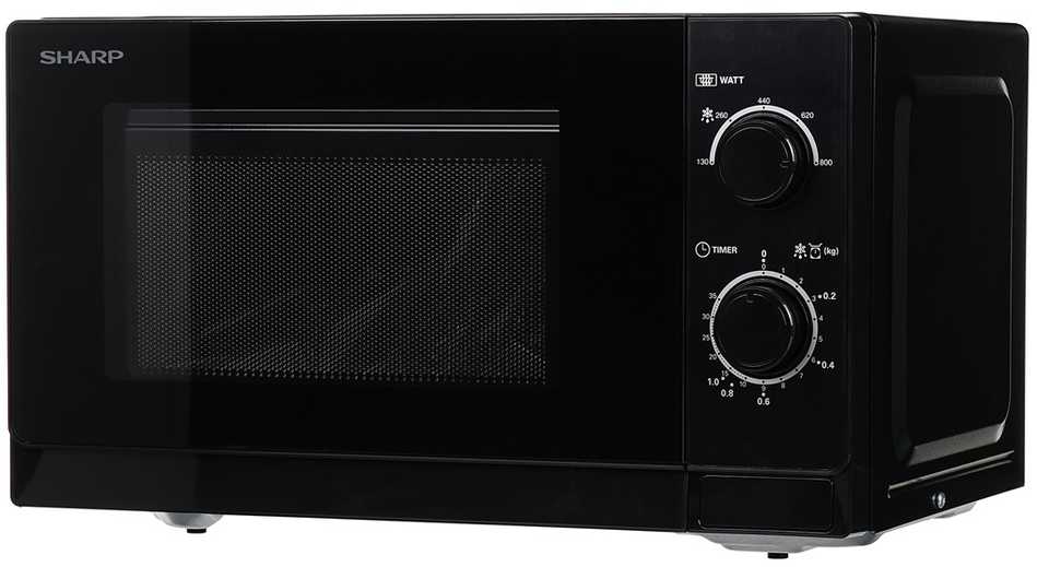 Sharp R-200BKW mikrobangų krosnelė Stalviršis 20 L 800 W Juoda