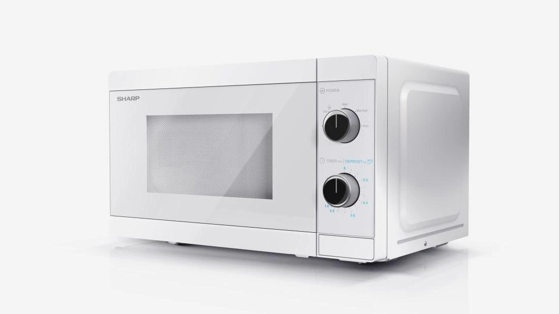 Sharp Aštrus | Mikrobangų krosnelė | YC-MS01E-C | Laisvai stovintis | 20 L | 800 W | Baltas