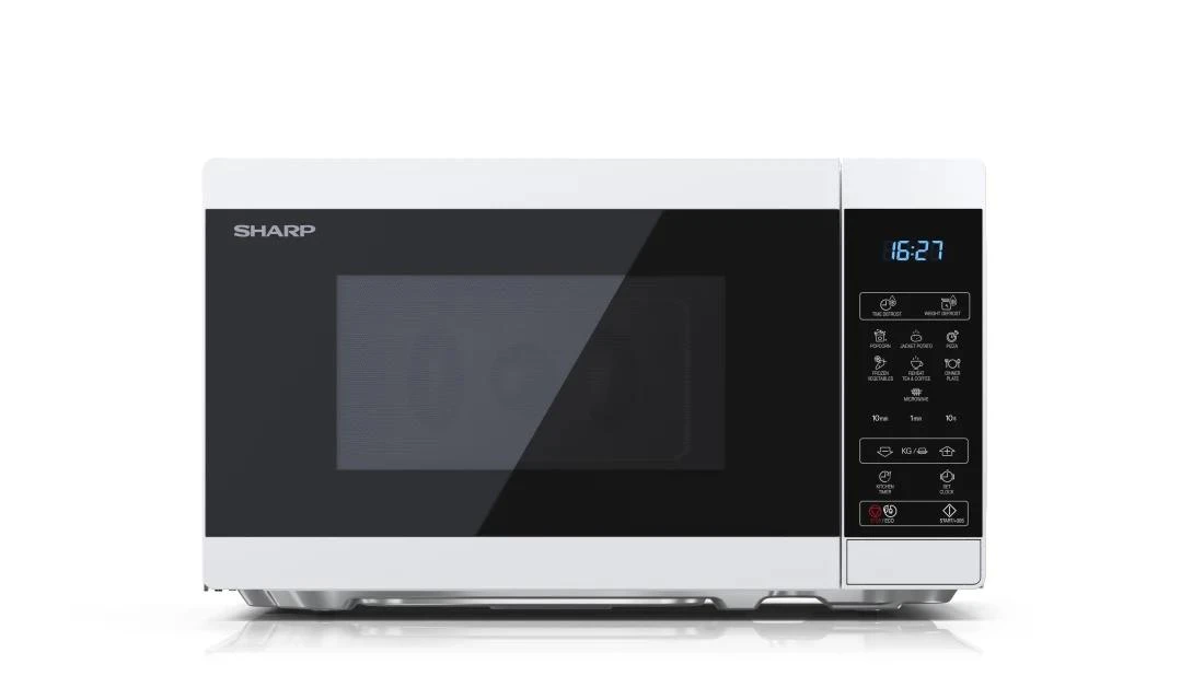 Sharp Aštrus | Mikrobangų krosnelė | YC-MS02E-W | Laisvai stovintis | 20 L | 800 W | Baltas aprašymas - Prekės nuotrauka