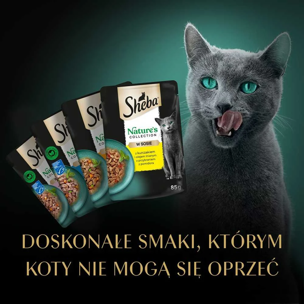 Drėgnas Kačių Maistas - Sheba Nature's Collection Mišinys 40x85g