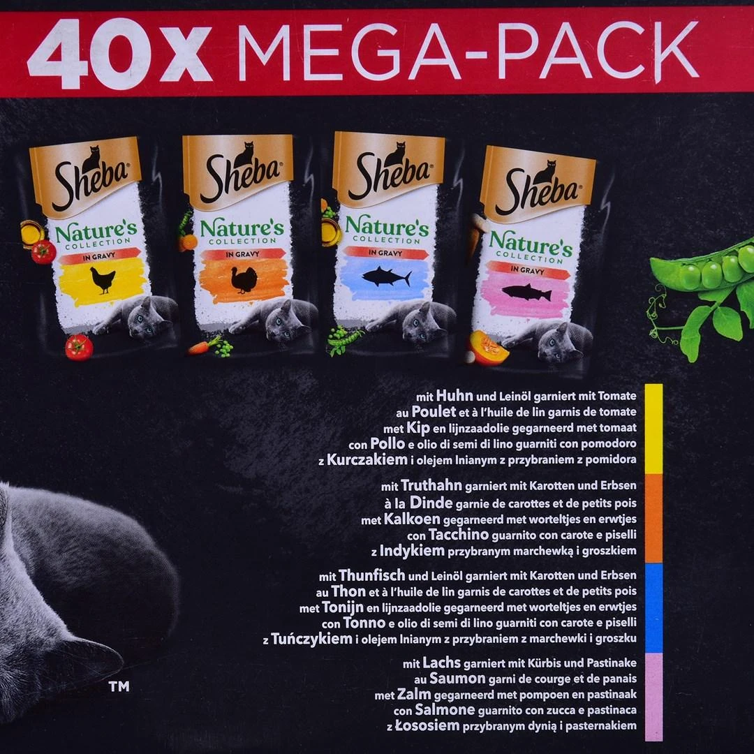 Drėgnas Kačių Maistas - Sheba Nature's Collection Mišinys 40x85g