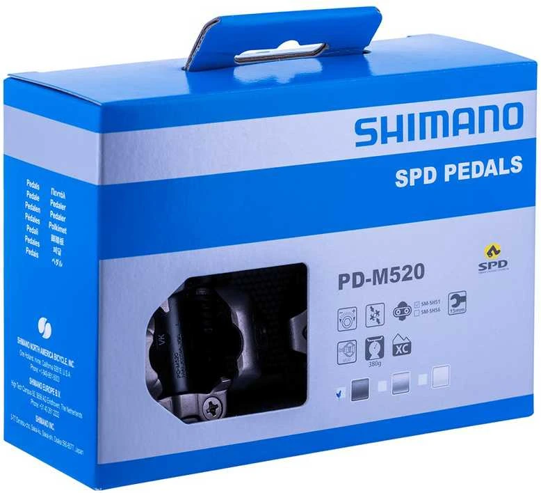 Pedalai Shimano PD-M520 SPD + SM-SH51 juodas