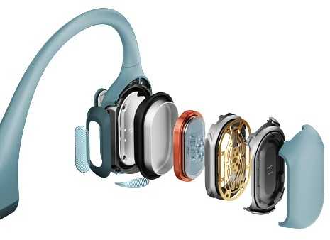 Belaidės ausinės Shokz Open Run Pro, Juodos