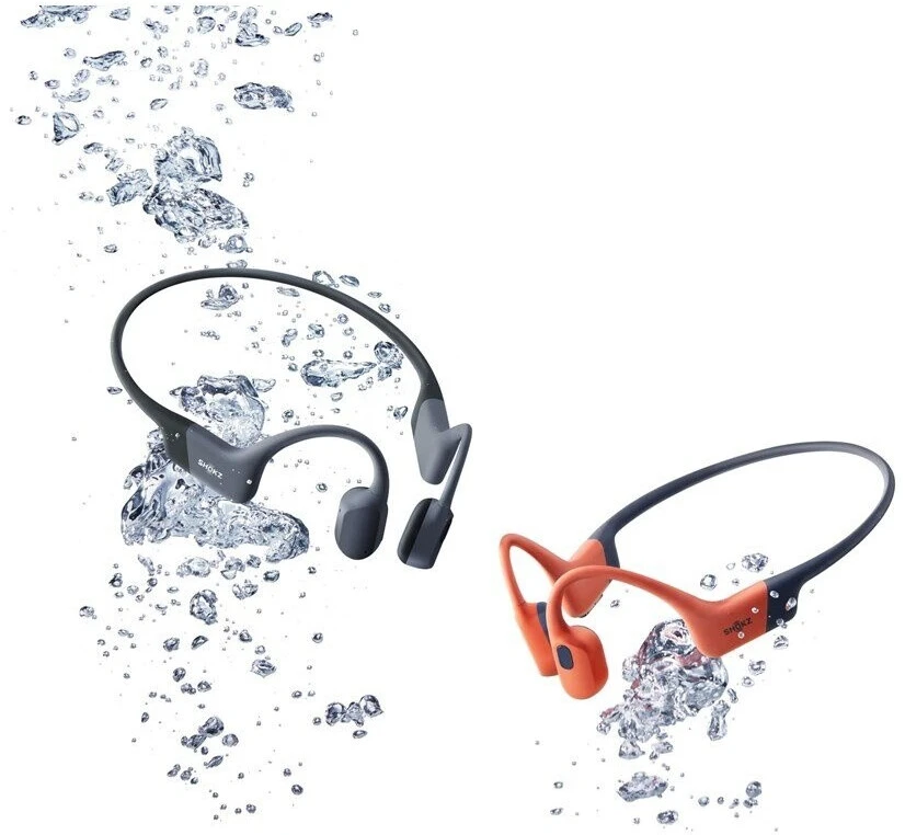 Shokz OpenSwim Pro plaukimo ausinės su kaulų laidumo technologija, USB-C, pilkos spalvos